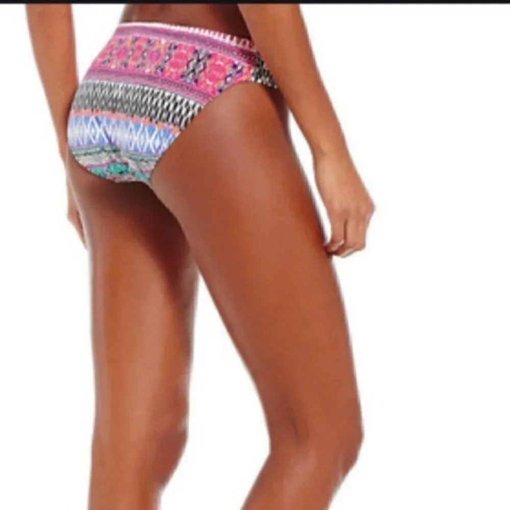 NWT Riviera Stripe Tab Side Hipster swim Bottom